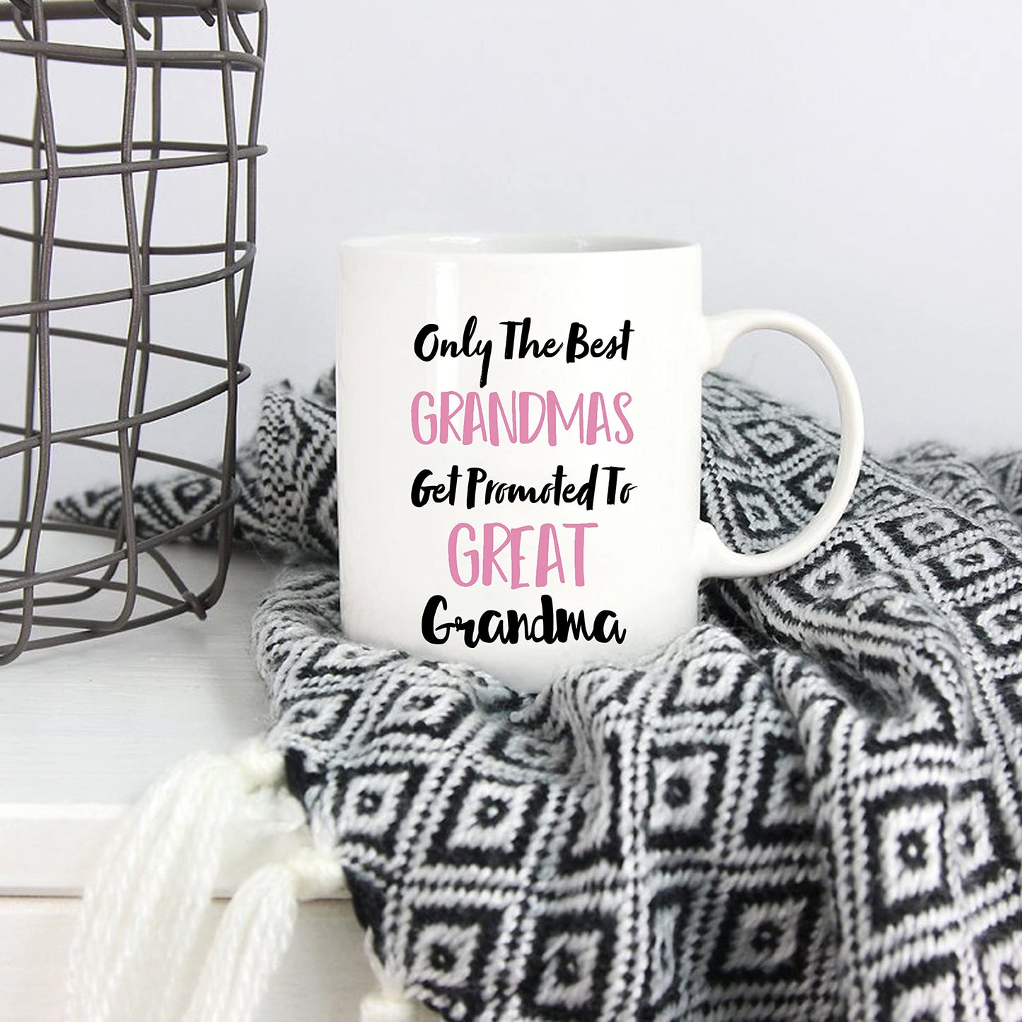 Mothers Day Great Grandma from Granddaughter Grandson | Ceramic Coffee Mug | Father's Day Gift | Stylish Printed Design | Tea & Coffee Cup | 11oz