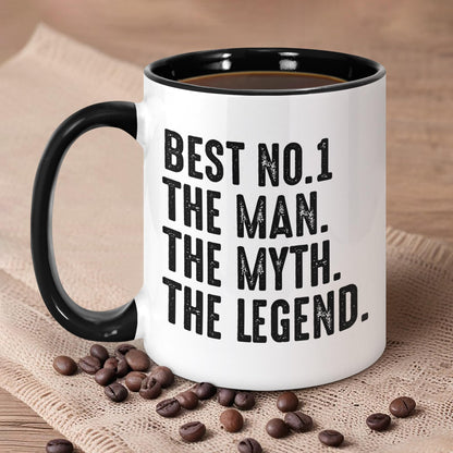 Brother in Law | Ceramic Coffee Mug | Father's Day Gift | Stylish Printed Design | Tea & Coffee Cup | 11oz | Black Two-Tone Design
