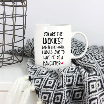 Funny Father's Day Dad | Ceramic Coffee Mug | Father's Day Gift | Stylish Printed Design | Tea & Coffee Cup | 11oz
