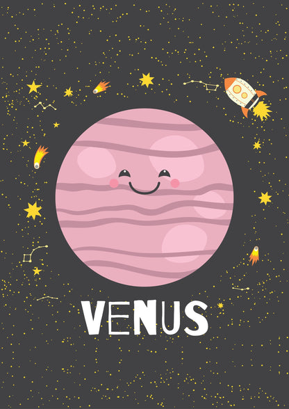 Solar System Sun Earth Planets Home Schooling Learning Educational Posters