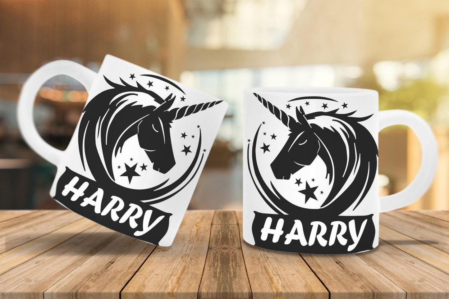 Personalized Unicorn Mug & Coaster Set: Birthday Gift