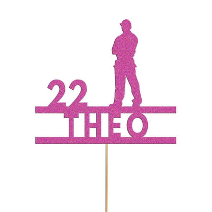 Personalised Plumber Construction Builder Cake Topper Electrician Cake Decoration Any Name and Age