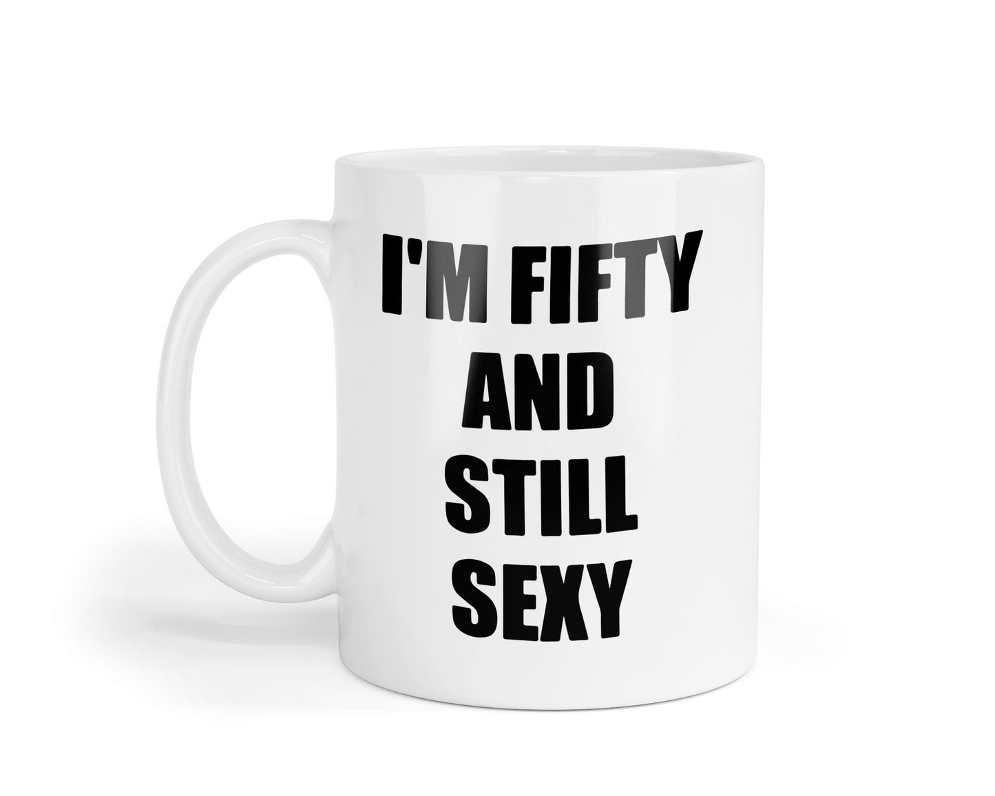 Funny 50th Birthday Mug: Sarcastic Novelty Coffee Cup
