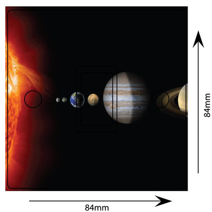Planets Space Solar System 3d Light Switch Sticker Cover Vinyl Skin Wall Decal