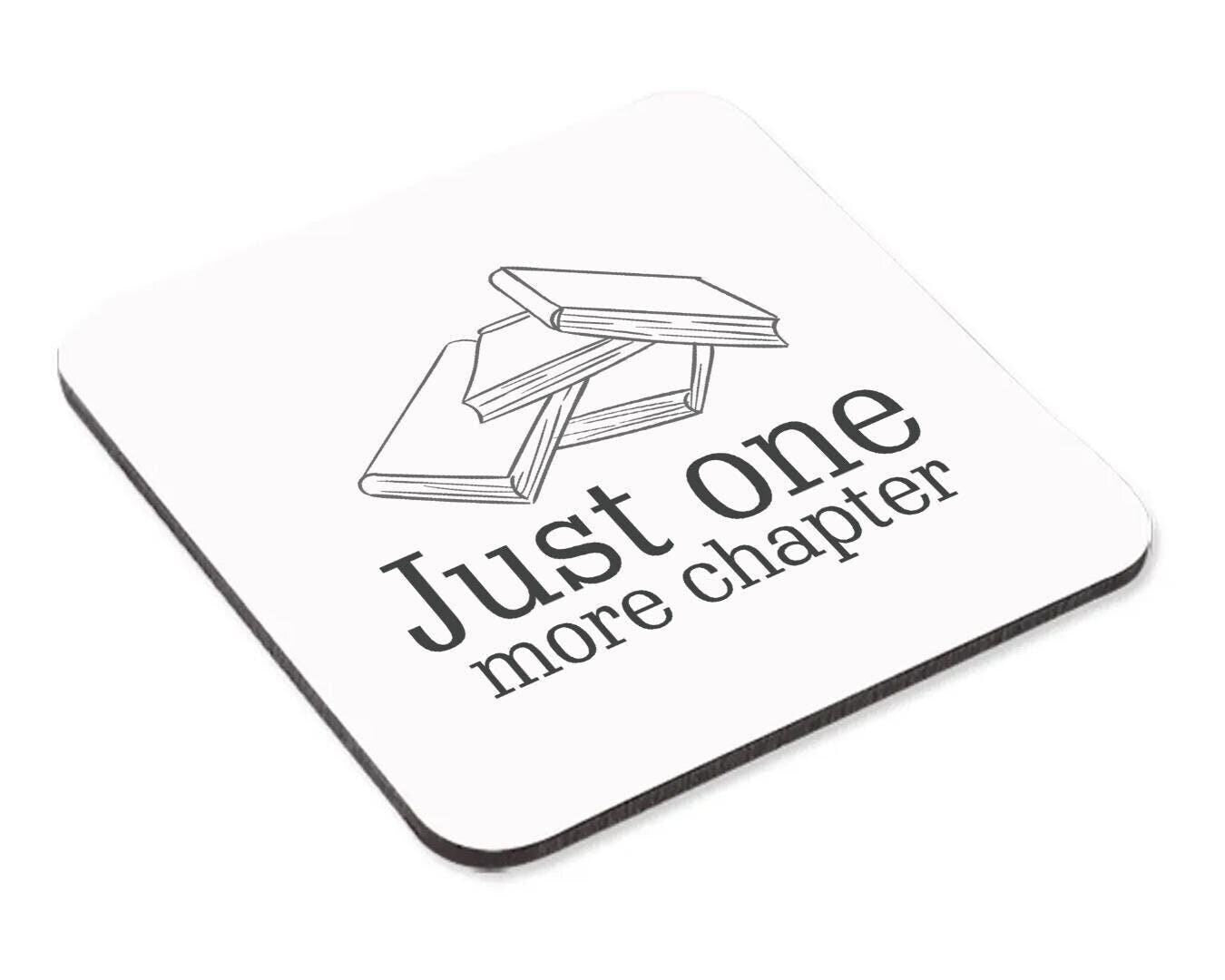 Just One More Chapter Mug & Coaster Set Book Lover Birthday Friend Xmas Tea Gift