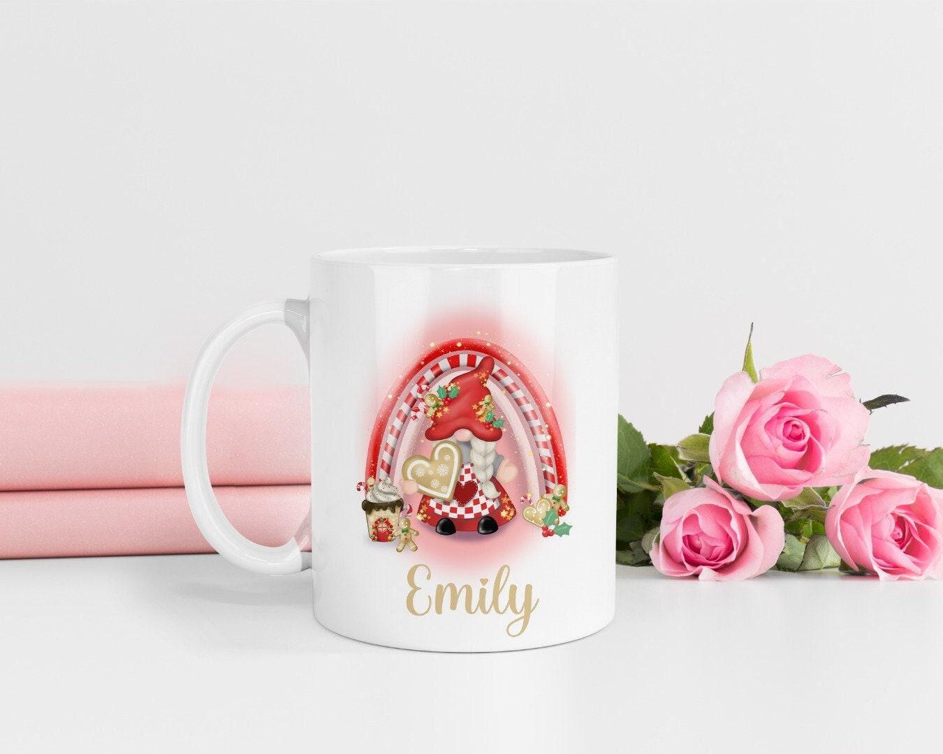 Personalised Christmas Gonk Mug & Coaster Set: Secret Santa Gift