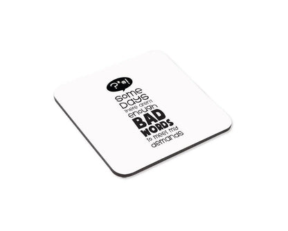 Funny 'Not Enough Bad Words' Coffee Mug & Coaster Set
