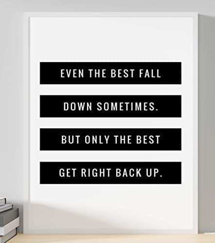 Inspirational Fall Quote Poster: Motivational Wall Art