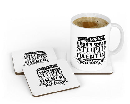 Funny Sarcasm Coffee Mug & Coaster Set