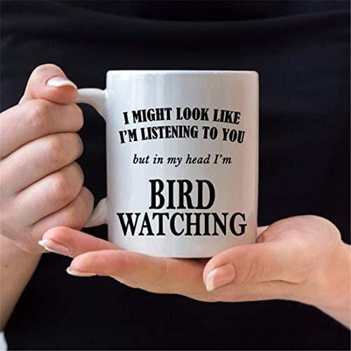 Bird Watching Mug: Funny Bird Lover Gift, Dishwasher Safe