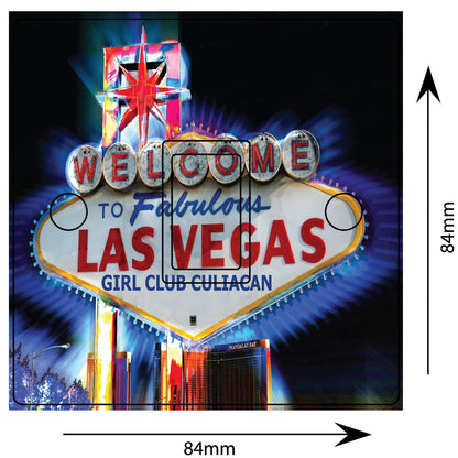 Las Vegas Sign Light Switch Sticker Cover Vinyl Skin Wall Decal Decor