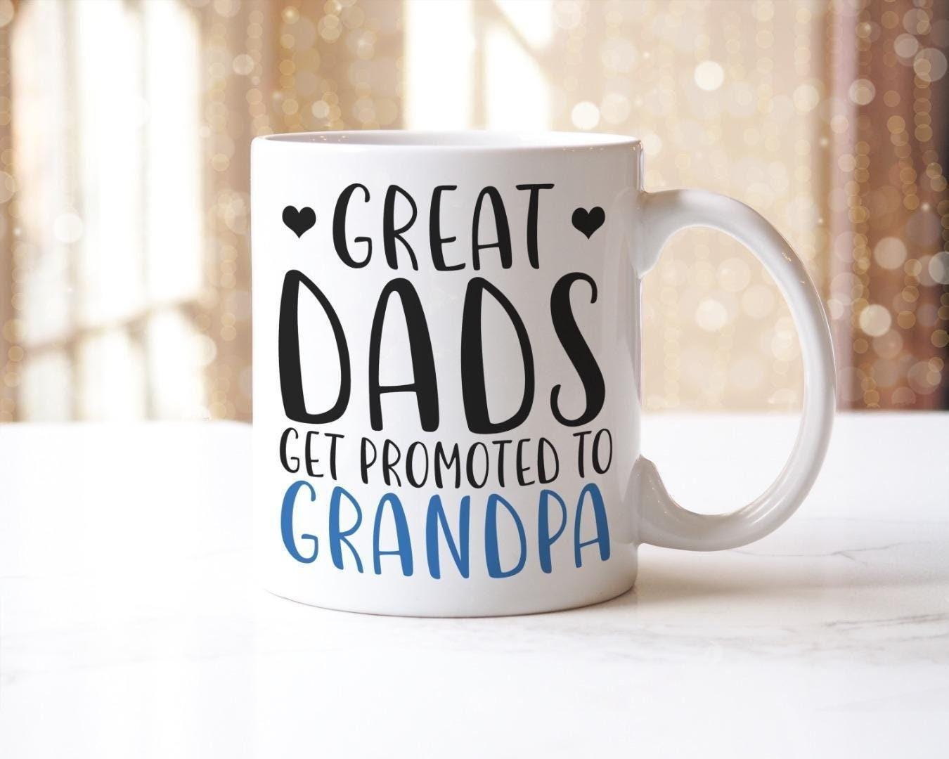 Promoted To Grandpa Mug & Coaster Set, Father's Day Gift