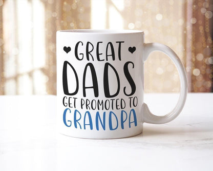 Promoted To Grandpa Mug & Coaster Set, Father's Day Gift