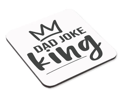 Dad Joke King Mug & Coaster Set Fathers Day Son Christmas Daddy Birthday Gift