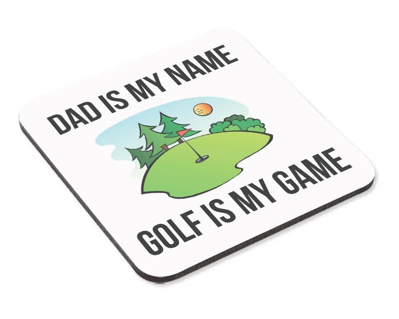 Dad Is My Name Mug & Coaster Set Daddy Granddad Birthday Fathers Day Tea Gift