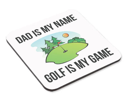 Dad Is My Name Mug & Coaster Set Daddy Granddad Birthday Fathers Day Tea Gift