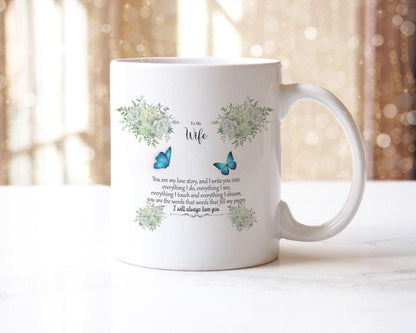 To My Wife Coffee Mug: Love Story Gift from Husband