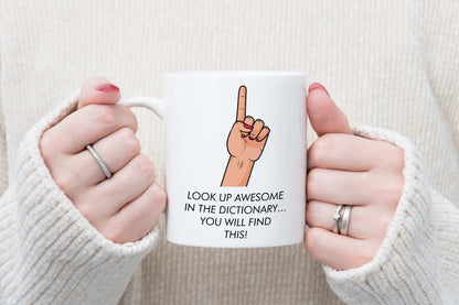 Awesome Mug & Coaster Gift Set Funny Presents Birthday Novelty Office Gift Set