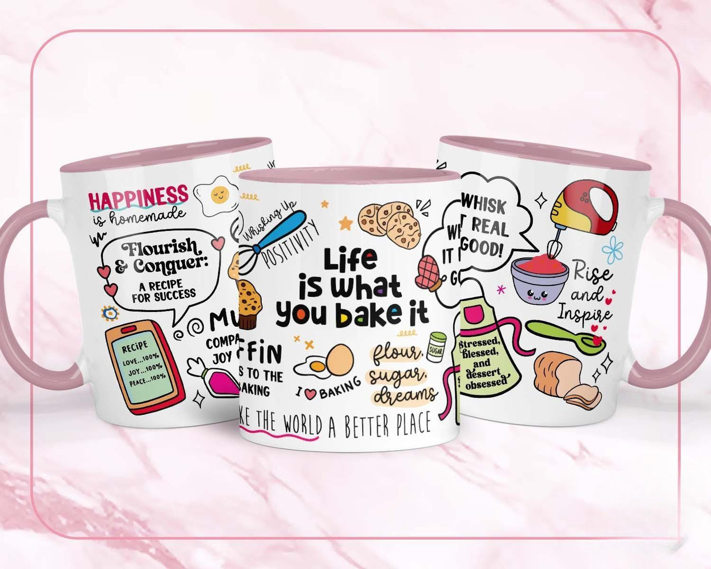 Baking Quote Mug: Inspirational Gift for Bakers & Food Lovers