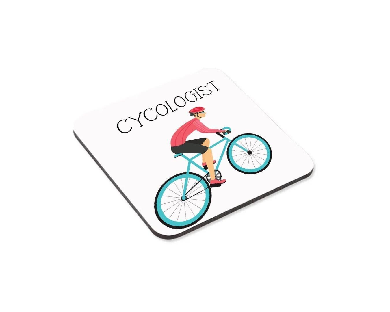 Cycologist Mug & Coaster Bike Cyclist Cycling Birthday Funny Sarcastic Gift Set