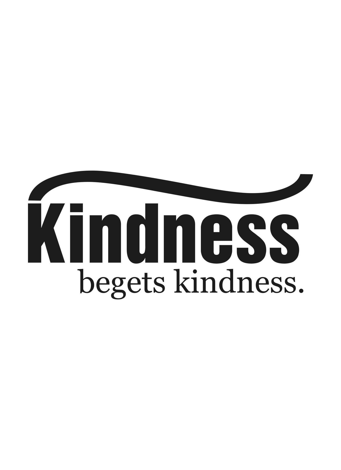 Kindness Begets Kindness Motivational Inspirational Positive Quote Poster Wall