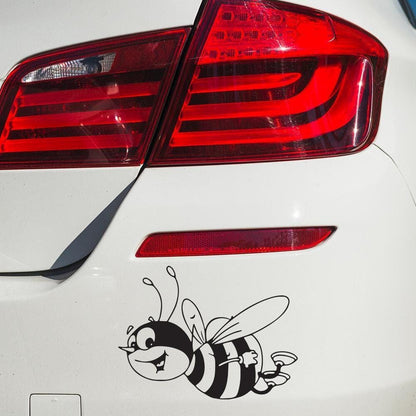 Smiling Bumble Bee Art Window Laptop Fun Sticker Vinyl Decal