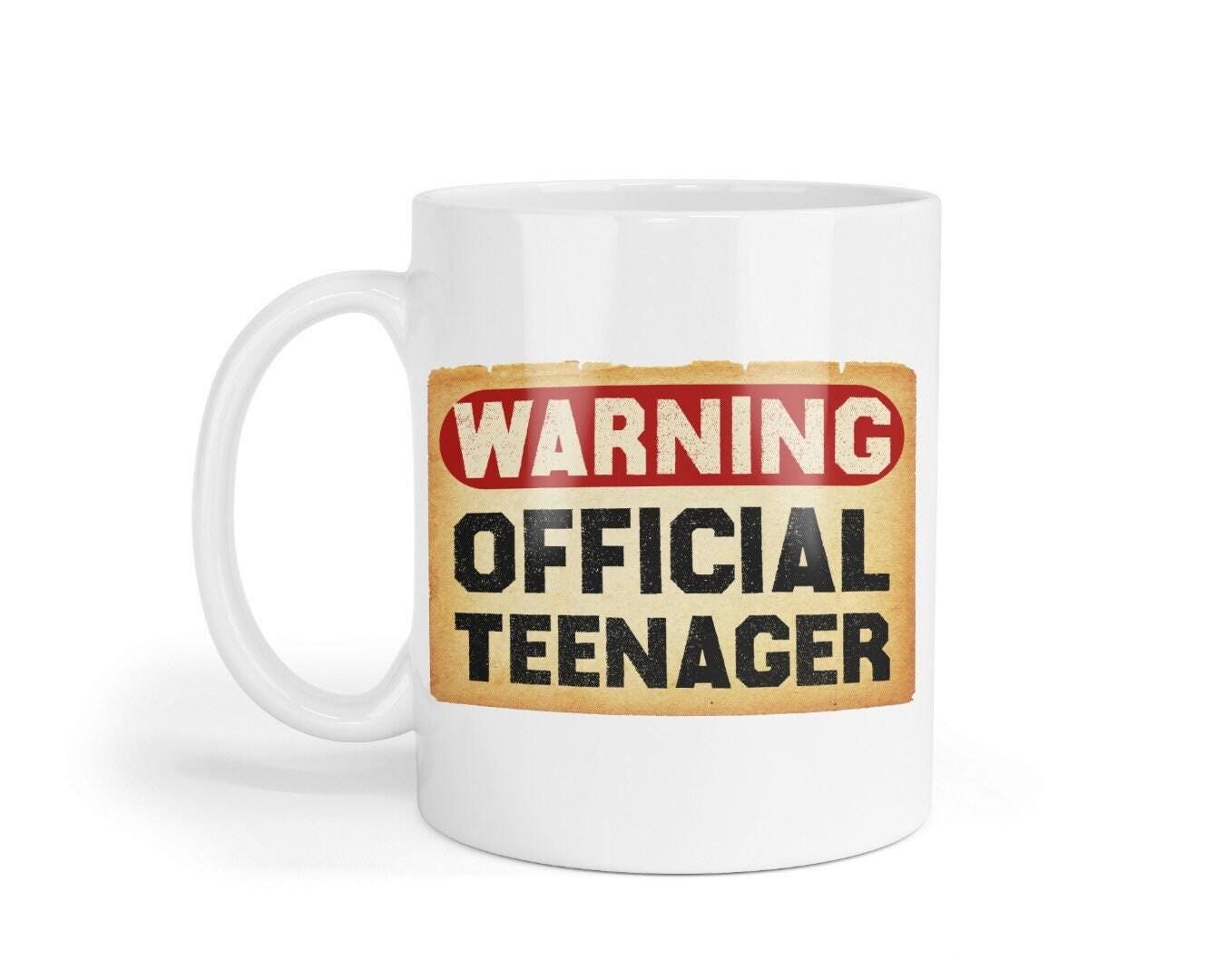 Warning Official Teenager - Funny Novelty Coffee Tea Cup Mug & Coaster Gift