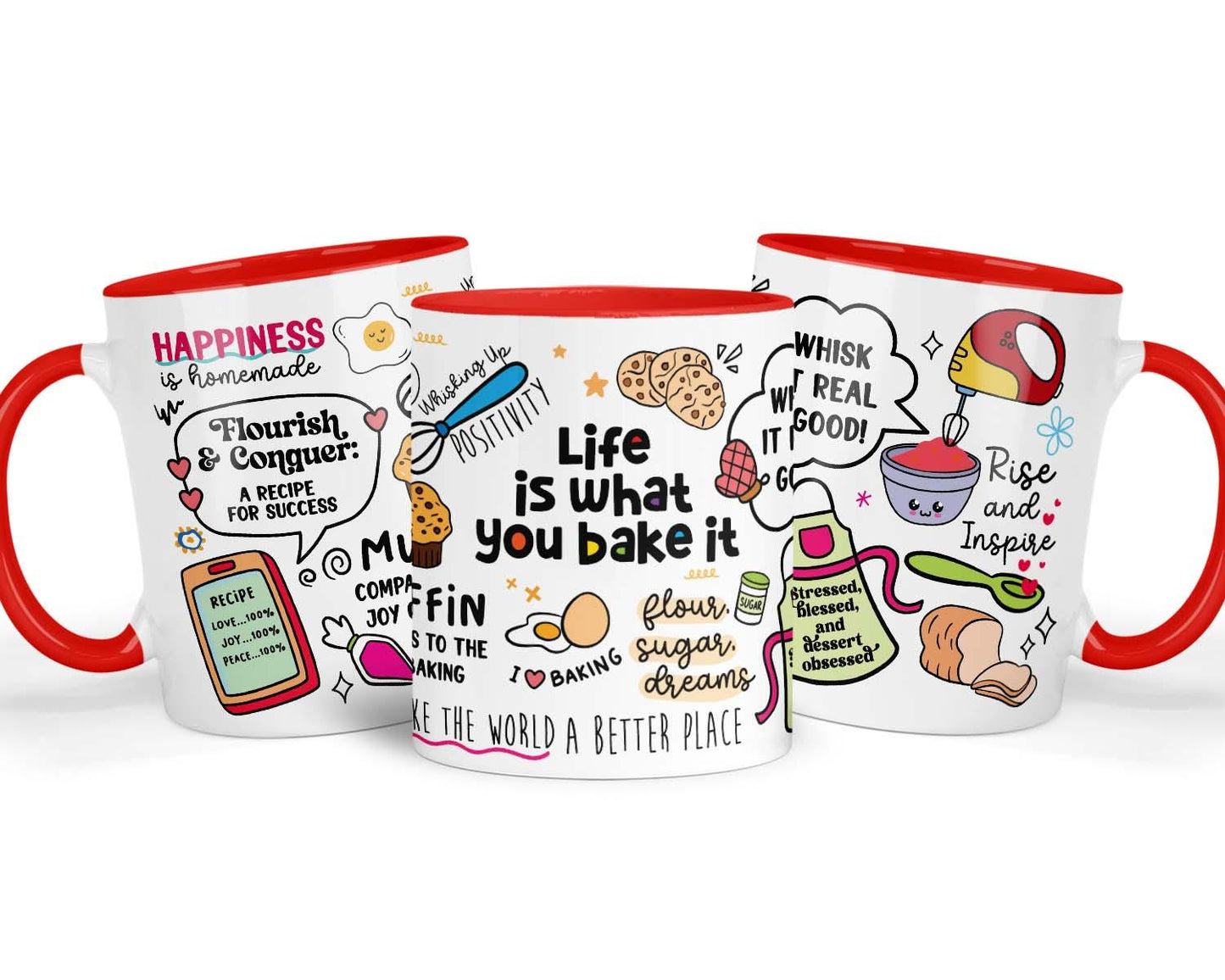 Baking Quote Mug: Inspirational Gift for Bakers & Food Lovers