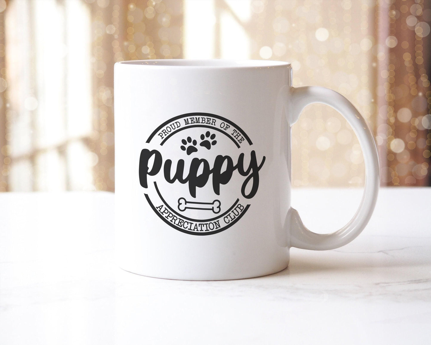Proud Member Of The Puppy Appreciation Club - Novelty Mug & Coaster Coffee Tea Cup Gift