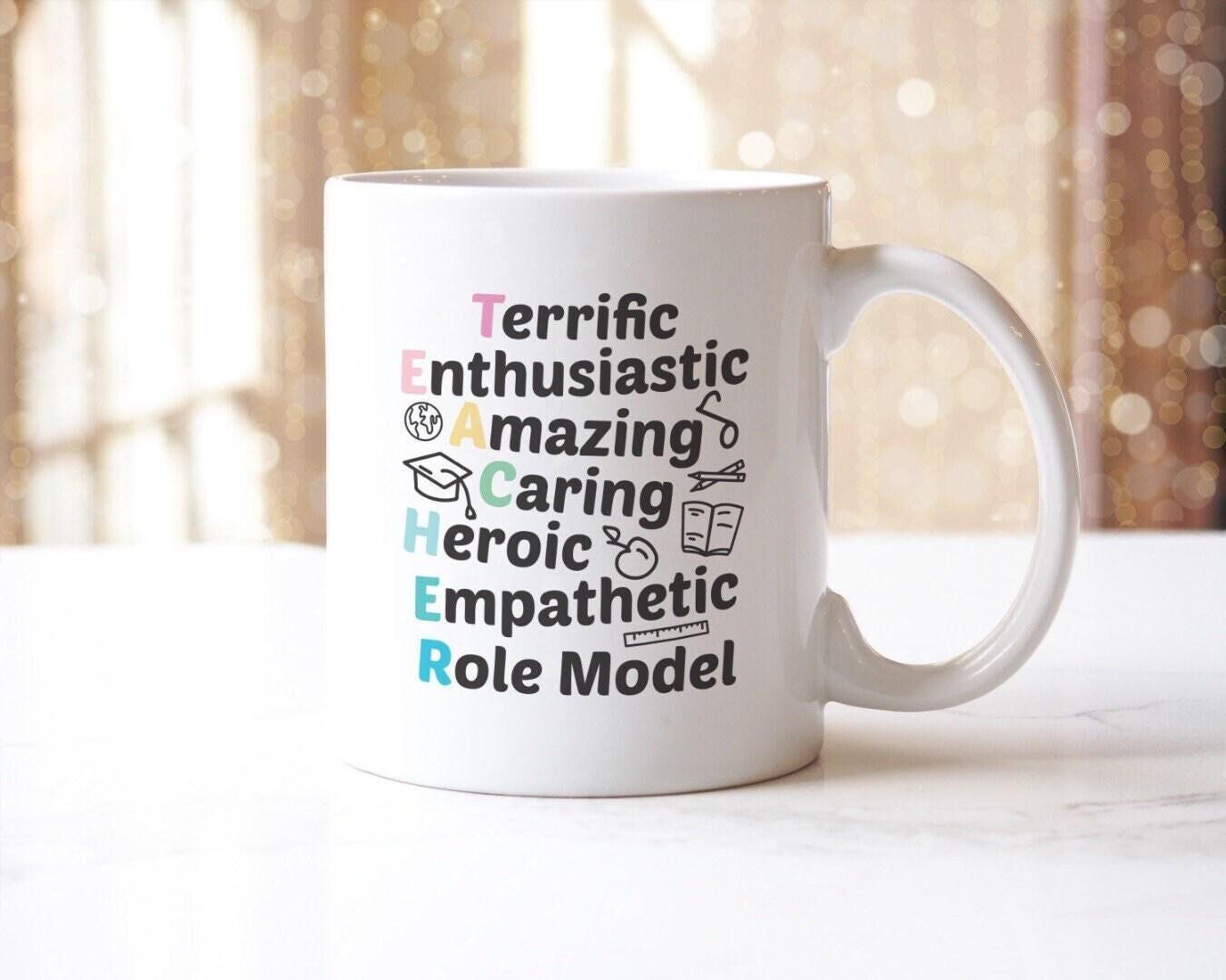 Teacher Definition Coffee Mug & Coaster: Educational Role Model Gift