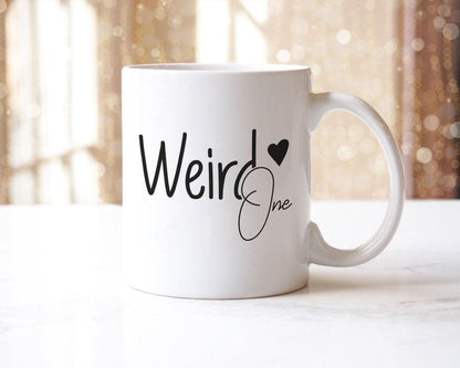 Werid One - Funny Ceramic Novelty Mug & Coaster Coffee Tea Cup Office Humour Gift