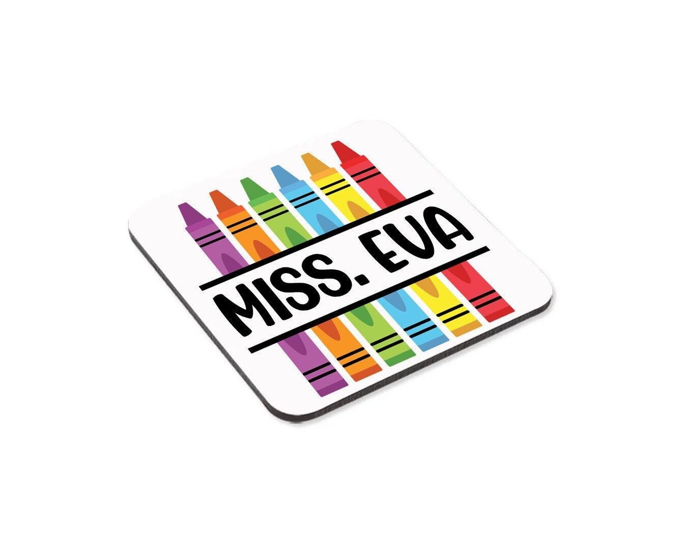 Personalised Teacher Crayon Mug & Coaster Set: Thoughtful Gift