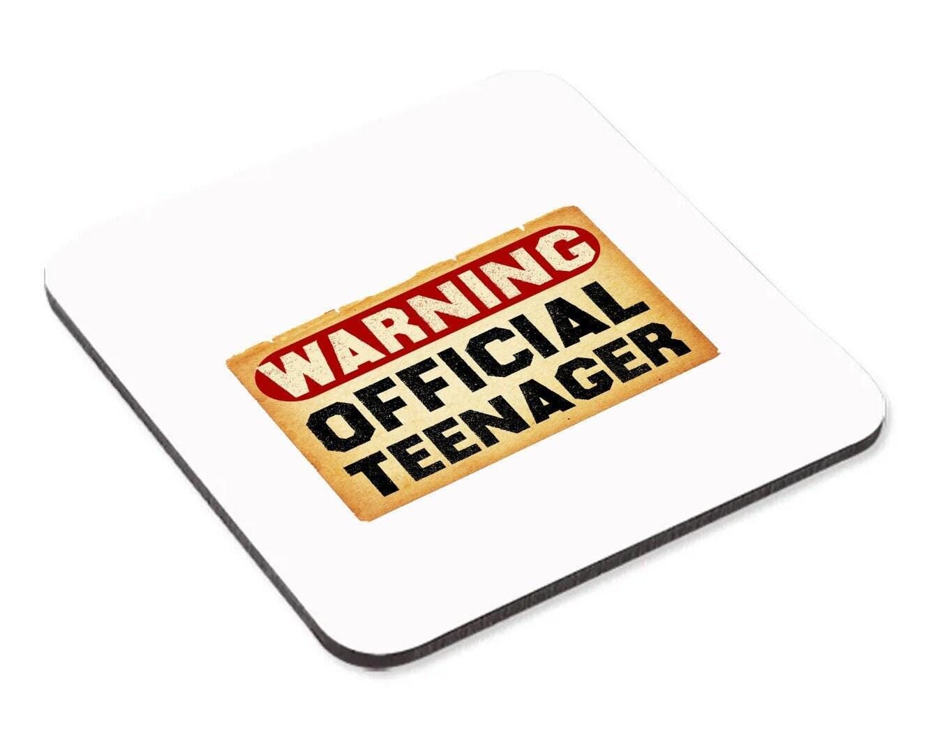 Warning Official Teenager - Funny Novelty Coffee Tea Cup Mug & Coaster Gift