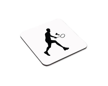 Badminton Player Sports Player Novelty Coffee Ceramic Mug Tea Cup And Coaster Set Gift