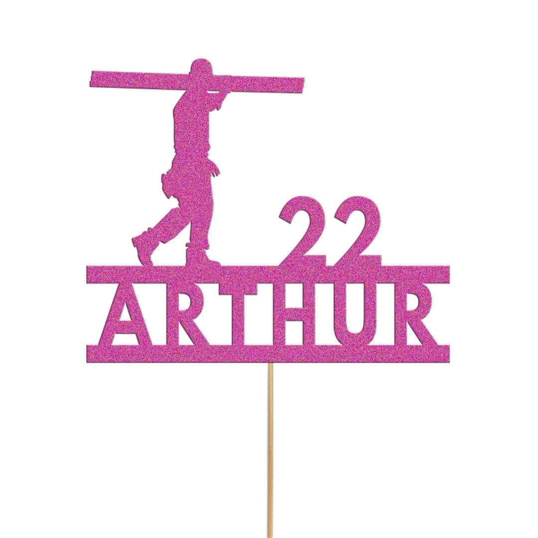 Personalised Construction Worker Cake Topper Custom Builder Cake Decoration Any Name Age