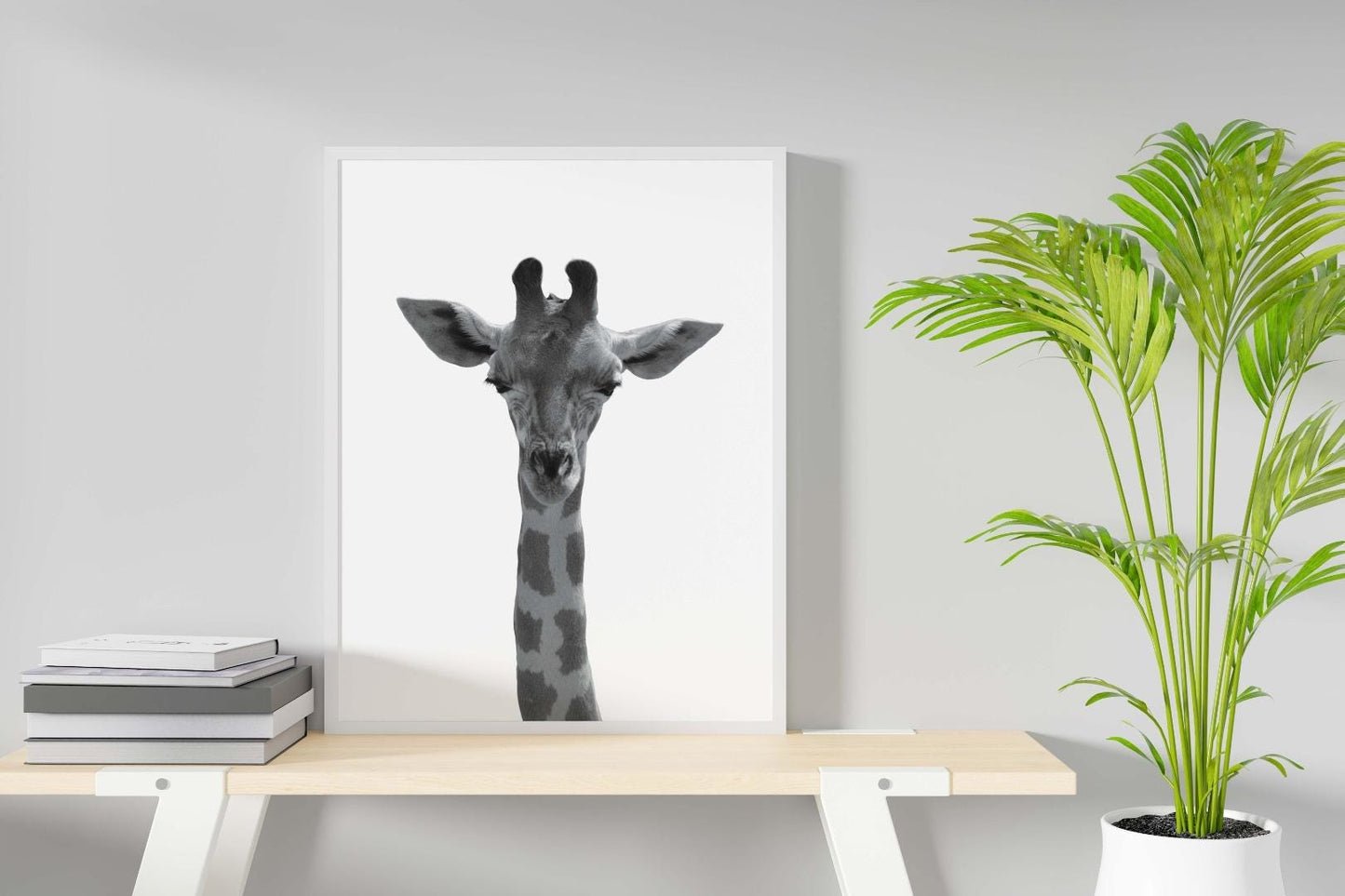 Giraffe Safari Kids Bedroom Forest Animal Wall Art Nursery Decor Print Poster