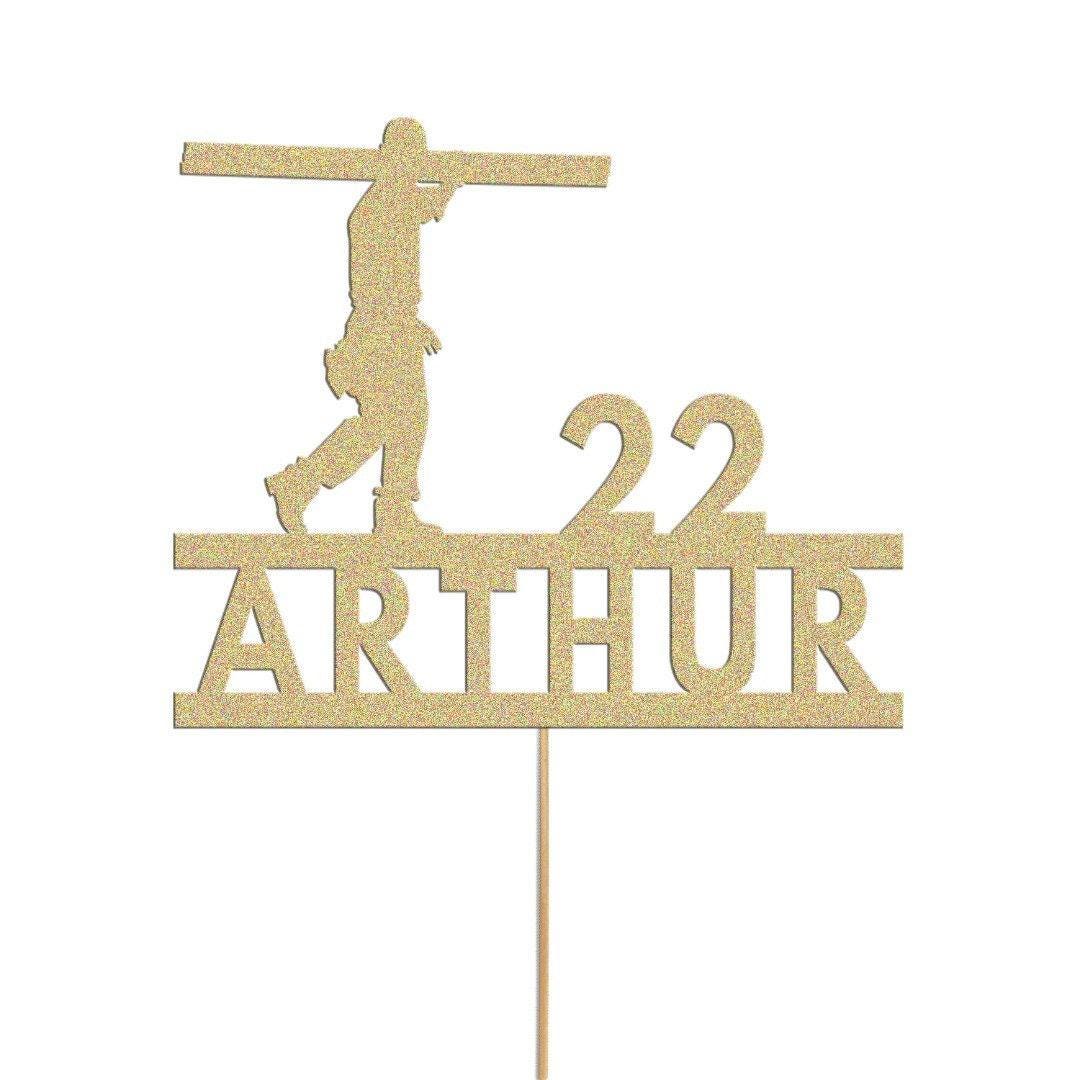 Personalised Construction Worker Cake Topper Custom Builder Cake Decoration Any Name Age