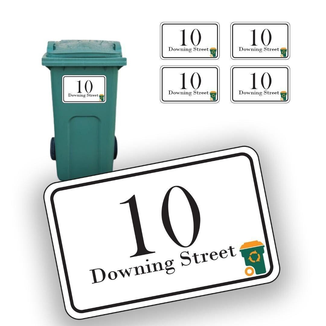 Personalised Wheelie Bin Street Stickers Custom Name Number Waterproof Road Dustbin  Vinyl Sticker