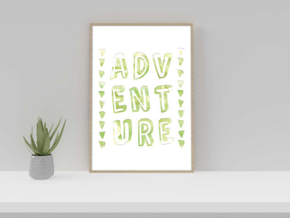 Adventure Fun Motivational Inspirational Positive Quote Art Poster Print Wall