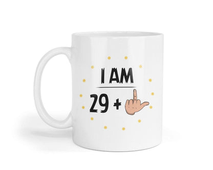 Funny 30th Birthday Mug: Rude Middle Finger Coffee Mug & Coaster Set