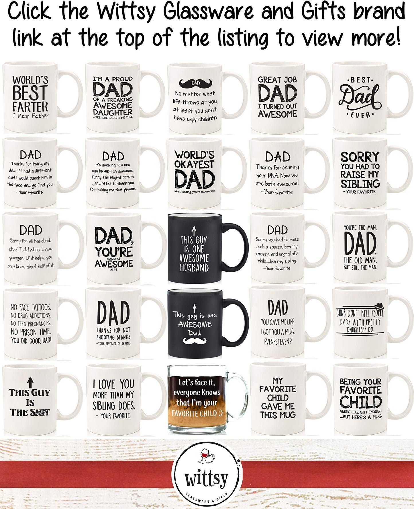 My Favorite Child Gave Me This Funny | Ceramic Coffee Mug | Father's Day Gift | Stylish Printed Design | Tea & Coffee Cup | 11oz