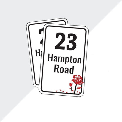 Personalised Dustbin Stickers Waterproof Vinyl  Bin Stickers With Streetnamenumber