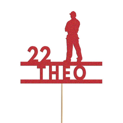 Personalised Plumber Construction Builder Cake Topper Electrician Cake Decoration Any Name and Age