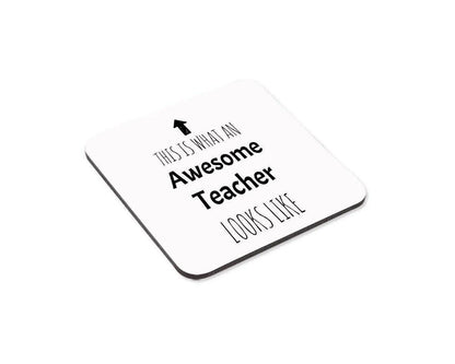 This Is What An Awesome Teacher Looks Like Mug & Coaster Set A Perfect Birthday Or Christmas Gift