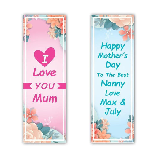 2 Personalised Mothers Day Banners Customisable for Nanny Mum and Grandma Posters Customise Names