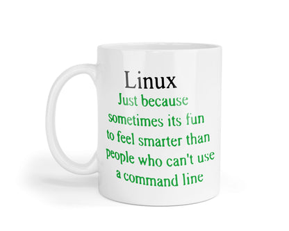 Linux Mug: Funny IT Worker Coffee Cup - Gift for Programmer