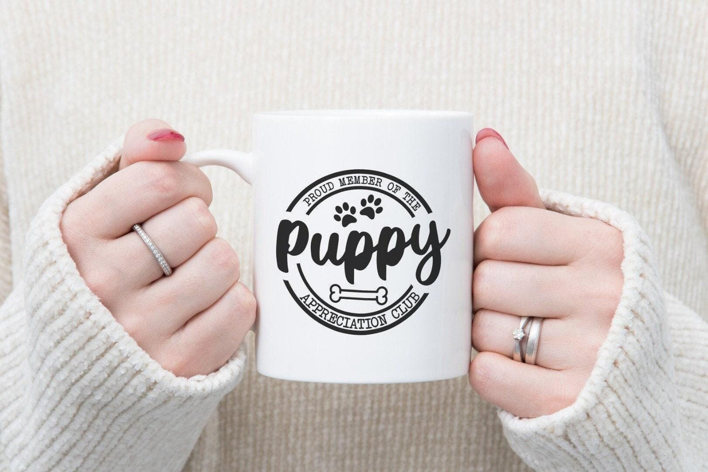 Proud Member Of The Puppy Appreciation Club - Novelty Mug & Coaster Coffee Tea Cup Gift