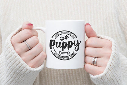 Proud Member Of The Puppy Appreciation Club - Novelty Mug & Coaster Coffee Tea Cup Gift