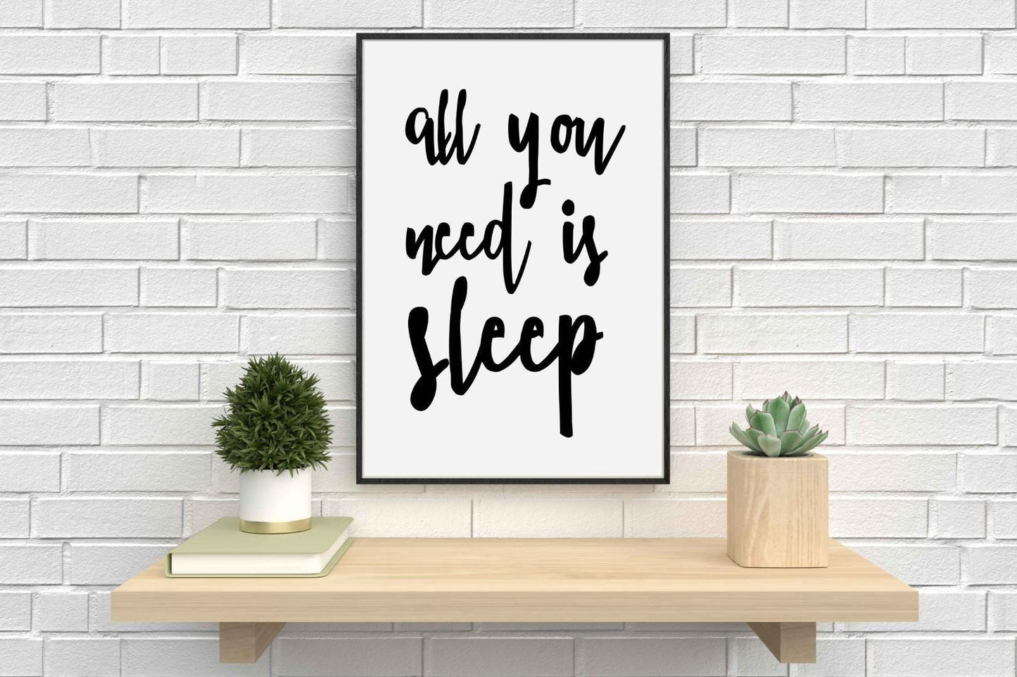 All You Need Is Sleep Nursery Bedroom Boys Girls Wall Decor Art Poster Print