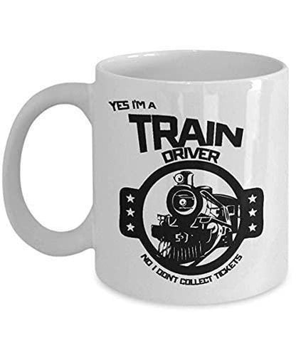 Train Driver Mug: Funny Inspirational Coffee Cup - UK Made